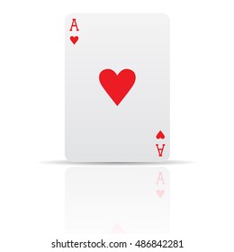 Suit Diamonds Card Isolated On White Stock Vector (Royalty Free ...