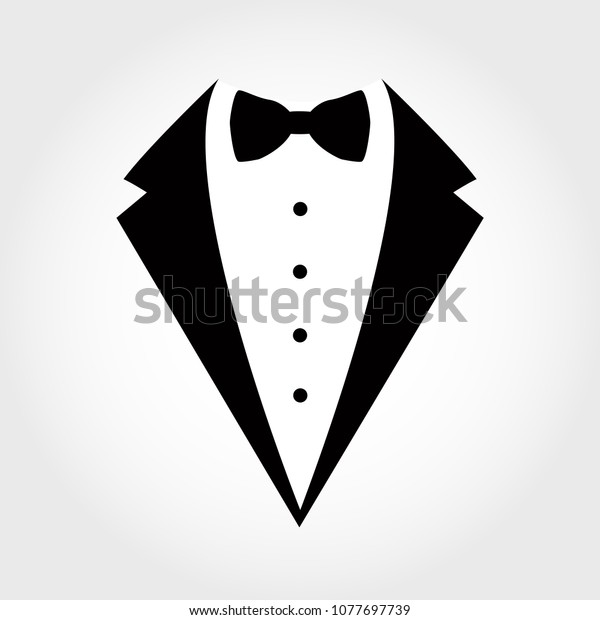 Suit Icon Isolated On White Background Stock Illustration 1077697739