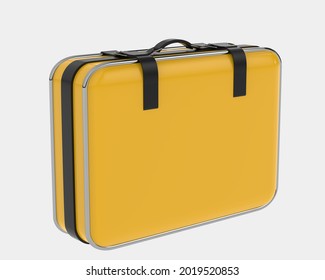 Suitcase isolated on background. 3d rendering - illustration