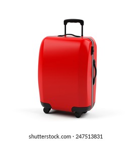 Suitcase Isolated On White Background