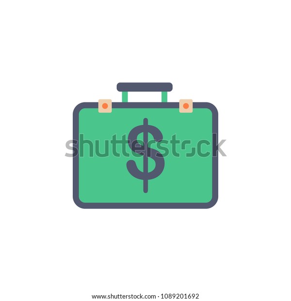 suitcase\
of money colored icon. Element of bankings for mobile concept and\
web apps. Detailed suitcase of money colored icon can be used for\
web and mobile. Premium icon on white\
background