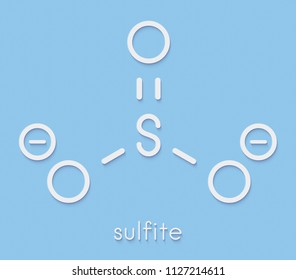 Sulfite Anion Chemical Structure Sulfite Salts Stock Illustration ...