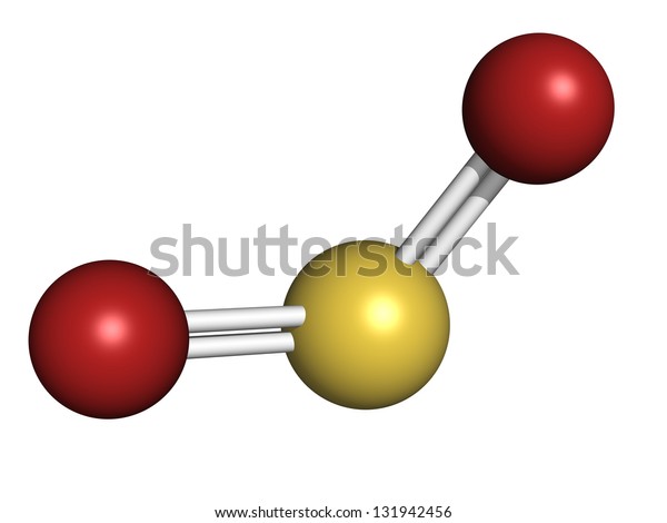 Sulfur Dioxide Sulphur Dioxide So2 Gas 库存插图