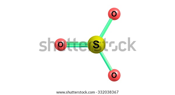 Sulfur Trioxide Chemical Compound Formula So3 Stock Illustration 332038367