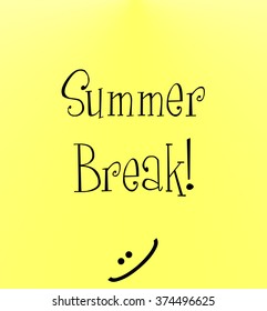 Summer Break Illustration Promotion Banner