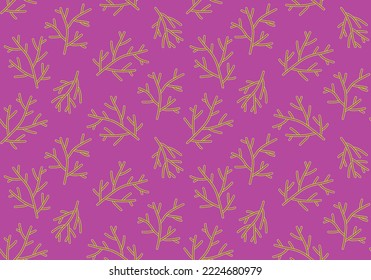 Summer Floral Animals Seamless Coral Pattern For Wrapping Paper And Fabrics And Linens And Kids Clothes Print And Swimsuit Textiles 