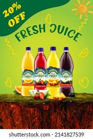 Summer Fresh Juice Flyer Template