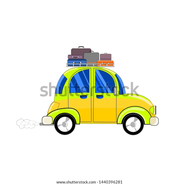 summer holiday car icon\
illustration