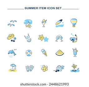 Summer image illustration icon set - Powered by Shutterstock