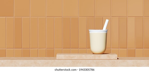 Download Milk Tea Mockup High Res Stock Images Shutterstock