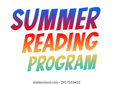Summer Reading Program colorful text