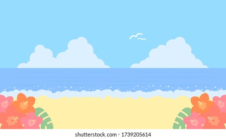 ハワイ カフェ 海 のイラスト素材 画像 ベクター画像 Shutterstock
