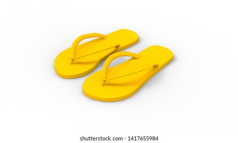 cheap yellow flip flops