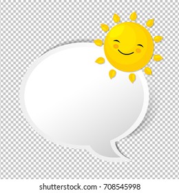 Summer With Speech Bubble