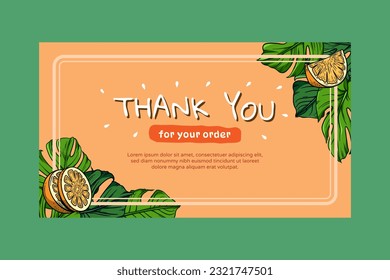 Summer themed thank you