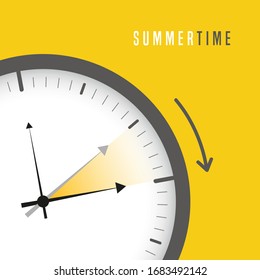 summer time clock daylight saving time sun illustration - Powered by Shutterstock