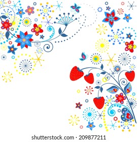 Summery card.Raster copy - Powered by Shutterstock