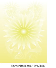 Sun Background raster illustration