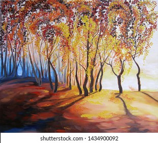 Fall Leaves Painting High Res Stock Images Shutterstock