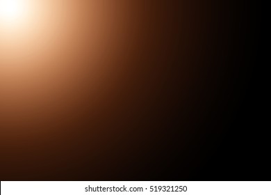 Sun Flare On The Black Background.