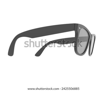 Sun glasses isolated on background. 3d rendering - illustration