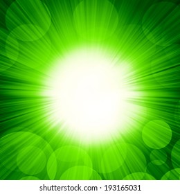 Sun Green Sky Background Stock Illustration 193165031 | Shutterstock