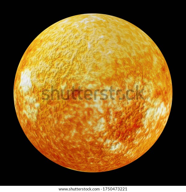 Sun planet in space. 3d\
rendering.