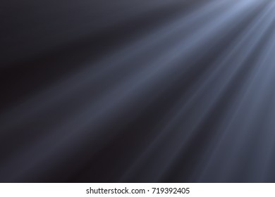 Sun Rays Light Isolated On Black Background For Overlay Design