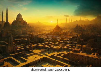 Sun Rises On An Ancient, Powerful City.