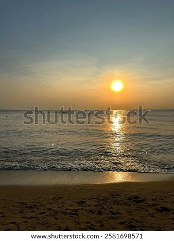 Image, Stock Photo Always sea Evening