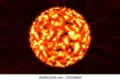 sun space background