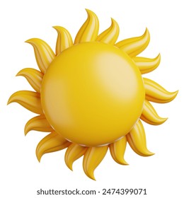 Sun Summer Element 3D Icon