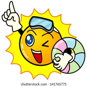 Sun Summer Vacation Stock Illustration 141765775 | Shutterstock