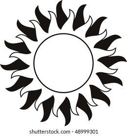 Drawing Simple Sun Clipart Black And White - Finally Some