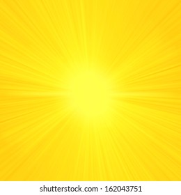 Summer Sun Rays Sunburst Light Rays Stock Vector (Royalty Free ...