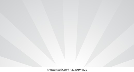 Sunburst Background Illustration. Gray And White Sunburst. White And Gray Ray Pattern Background Illustration.