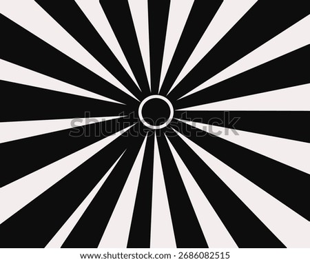 The sunburst pattern background consists of lines radiating from a central point. An abstract pattern for design, decoration, and art purposes.