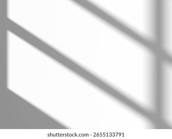 Sunlight Window Shadow Effect on White Surface – Realistic Soft Overlay