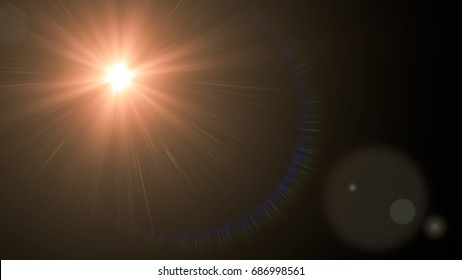 Sunny Lens Flare Effect Overlay Texture