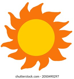 Sunny Weather Illustration Simple Icon Stock Illustration 2050490297 ...