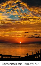 Sunrise After A Storm, Chesapeake Bay, Illustration 