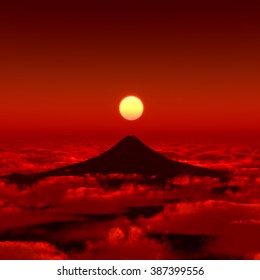 日の出 富士山 のイラスト素材 画像 ベクター画像 Shutterstock
