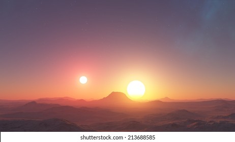 The Sunrise Of Two Suns