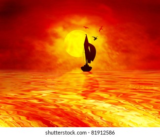 Sunset Sailing