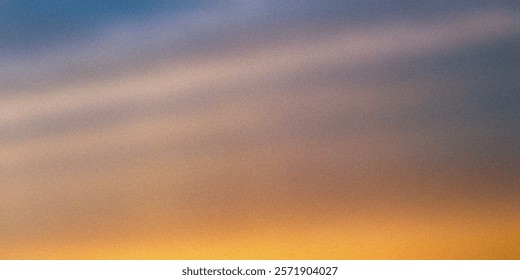 Sunset Sky Gradient: Hues of Orange and Blue