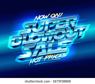 Super Blowout Sale Hot Prices Poster Stock Illustration 1873938808 ...