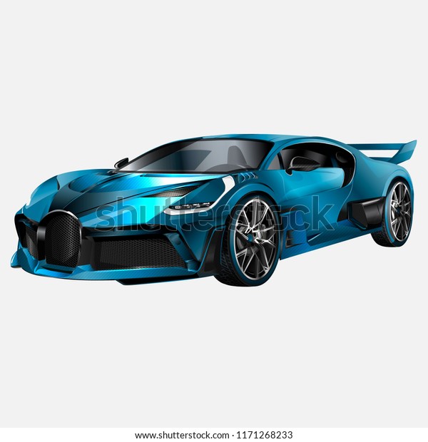 Super car design concept. Unique modern\
realistic art. Generic luxury automobile. Orange Car presentation\
side view. Rastr 3D\
illustration