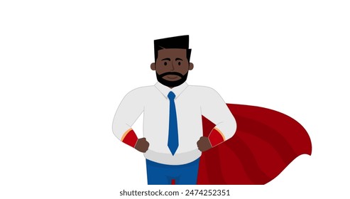 Super Hero African American Dad - Powered by Shutterstock