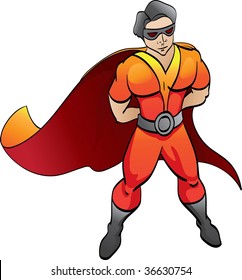 Super Masked Hero Stock Illustration 36630754 