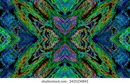 Super modern tribal ikat pattern with vibrant colors and dynamic lines, perfect for various purposes, including printing.